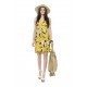 hola Printed Chiffon Dress