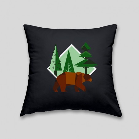 Brown bear cushion • 