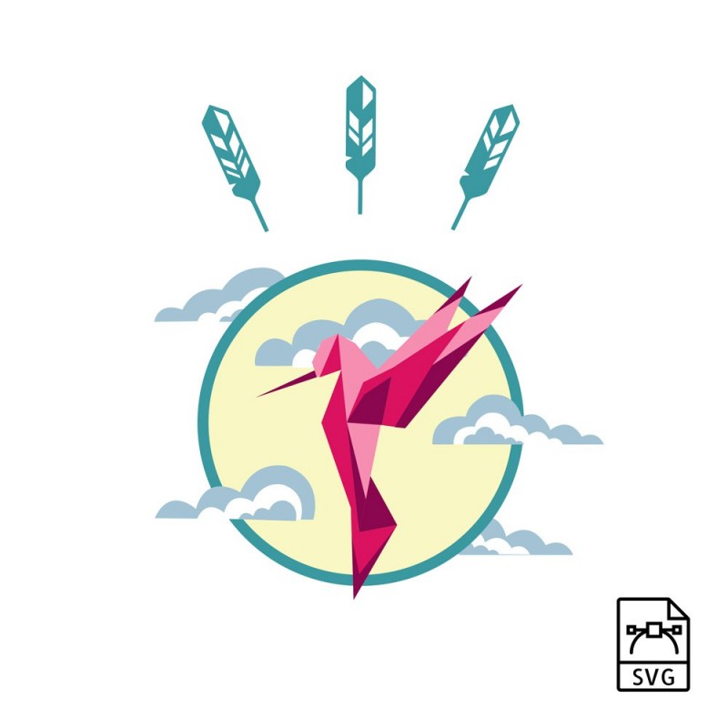 Hummingbird - Vector graphics • 