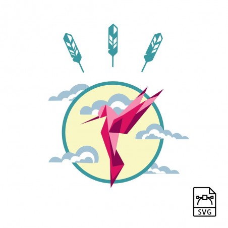 Hummingbird - Vector graphics • 