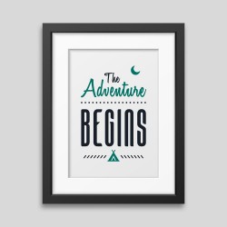 copy of The adventure begins Framed poster • 