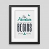 Adventure 300 begins Framed poster • 