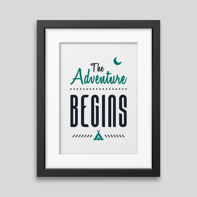 The adventure begins Framed poster • 