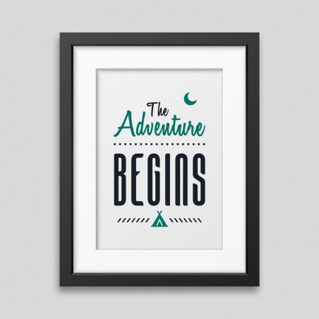 The adventure begins Framed poster • 